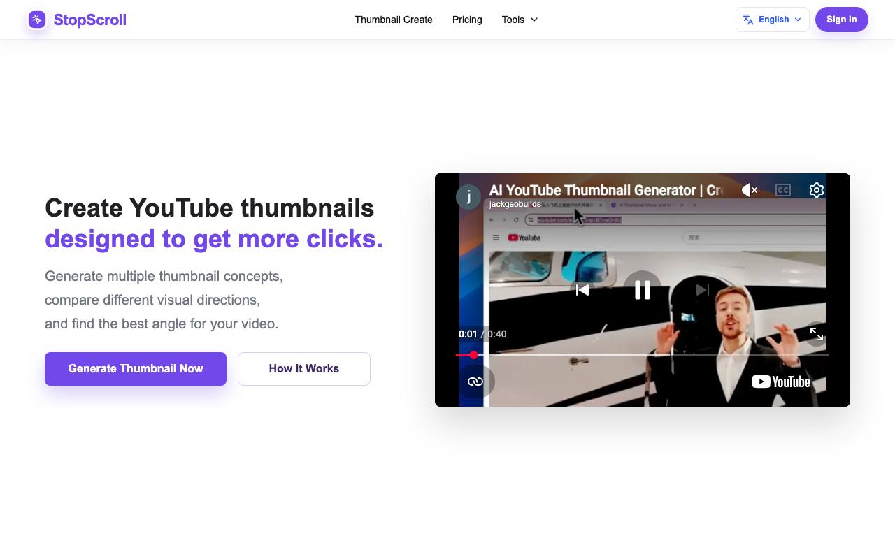 StopScroll screenshot