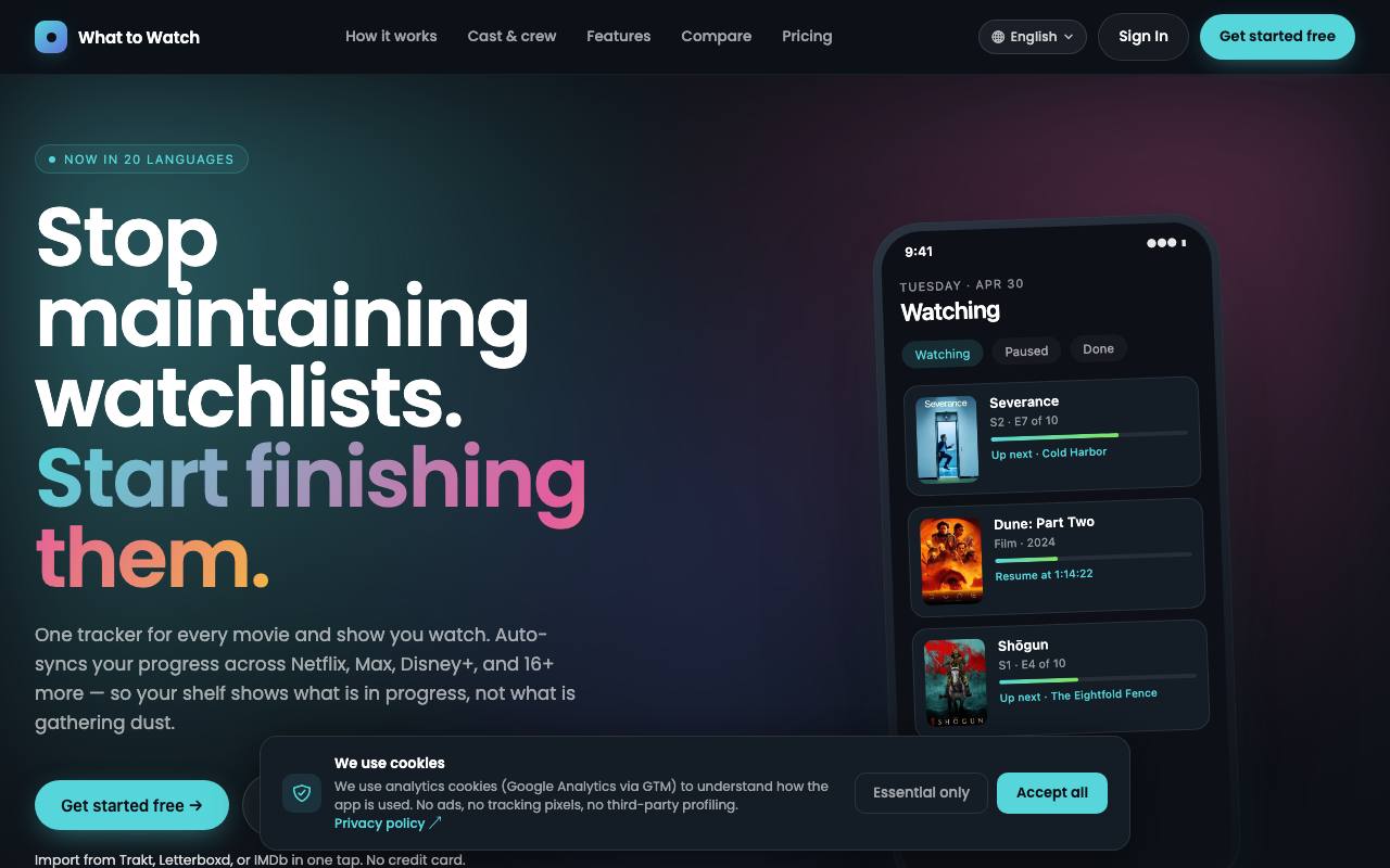 What To Watch screenshot