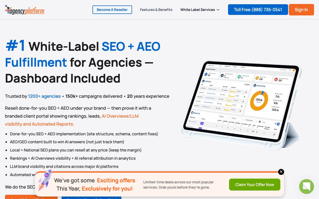 Agency Platform screenshot