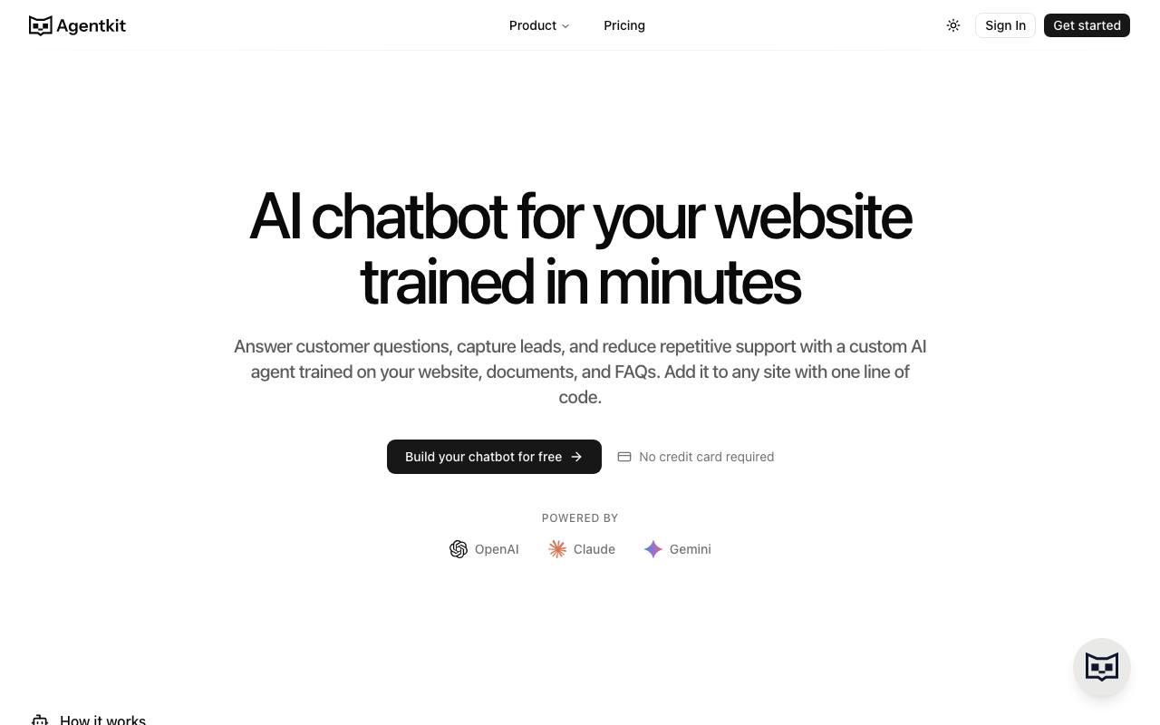 Agentkit screenshot