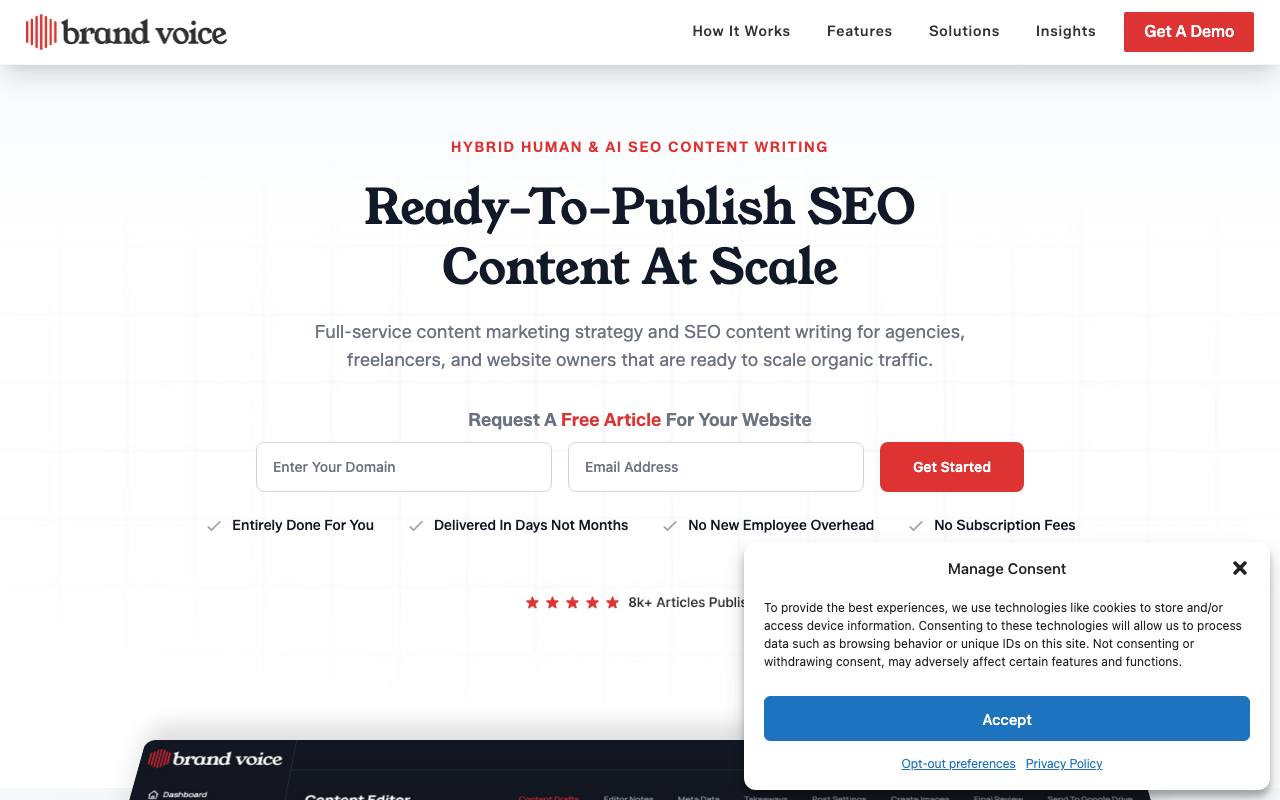 Try Brand Voice screenshot