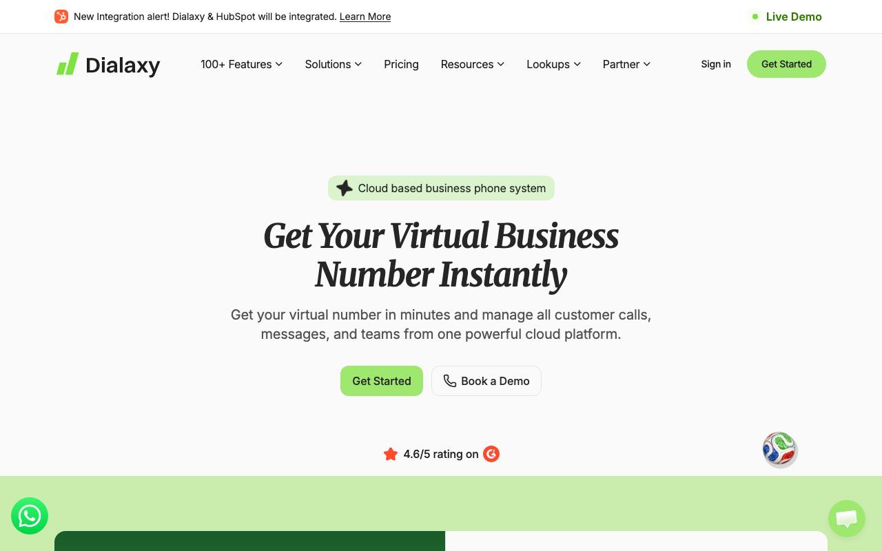 Dialaxy Inc screenshot