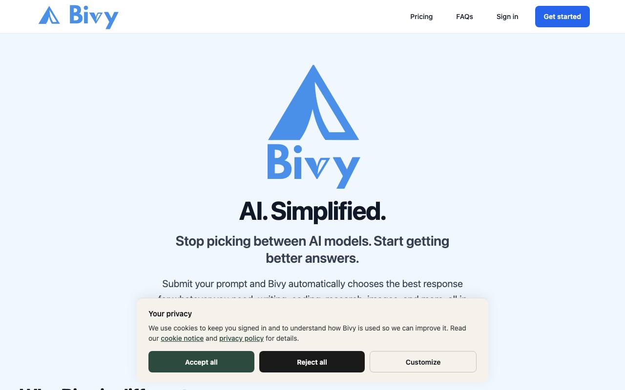 Bivy screenshot