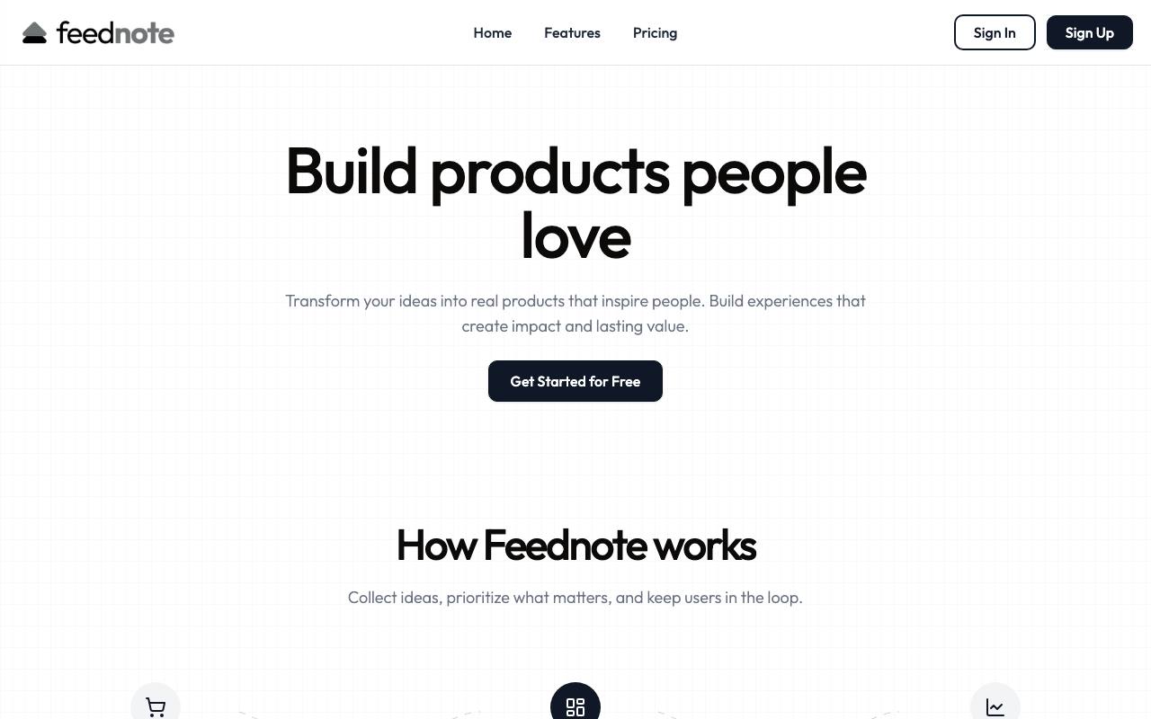 Feednote screenshot