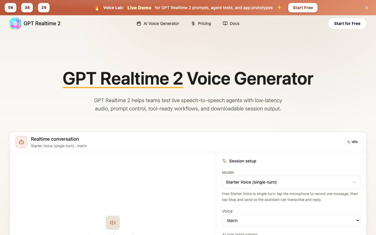 Gpt-Realtime-2 screenshot