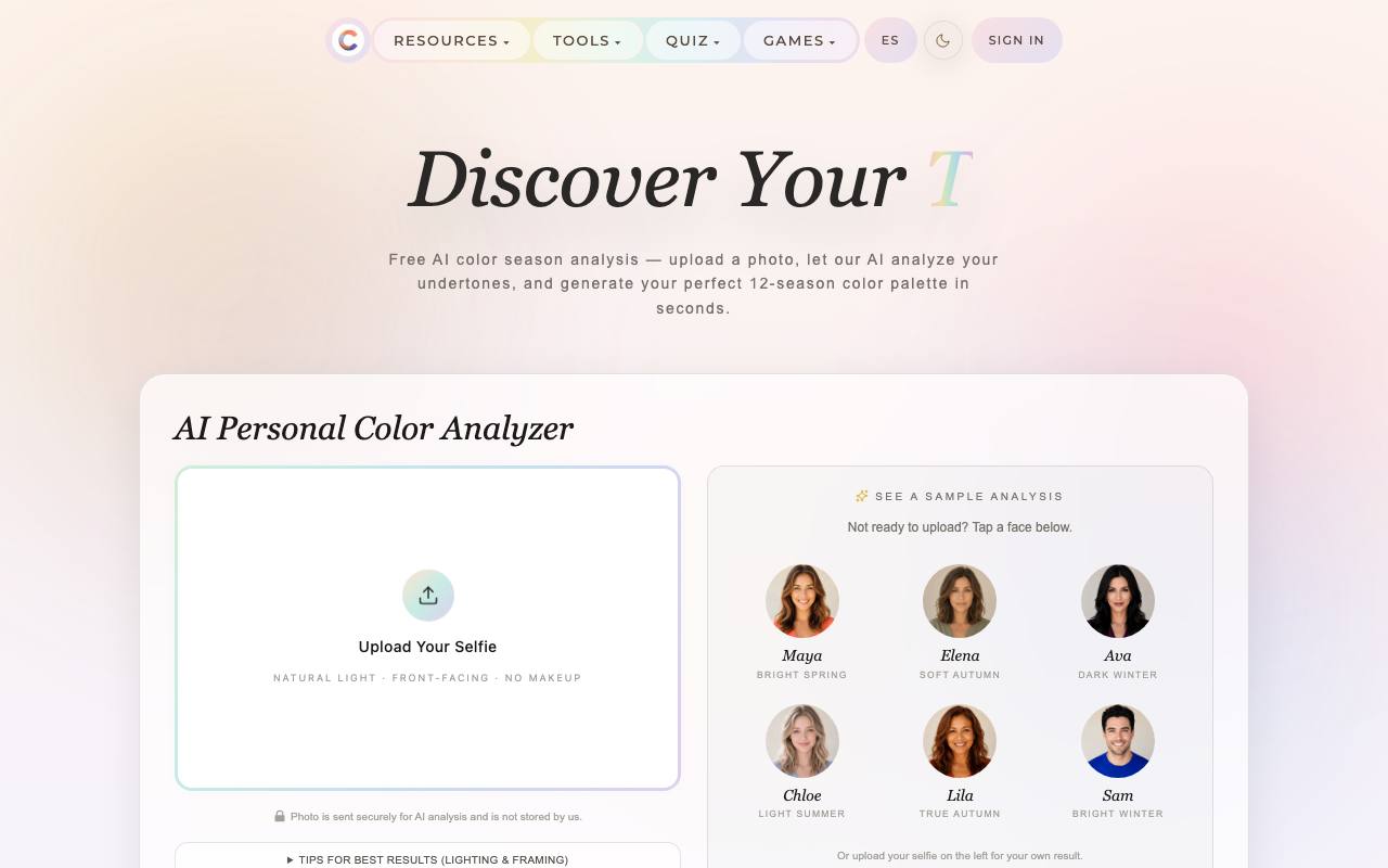 ColorSeasonAI screenshot