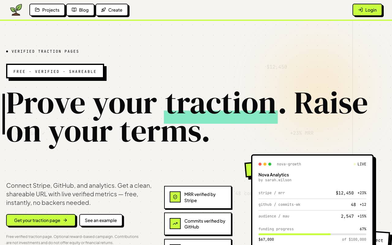 Fundl screenshot