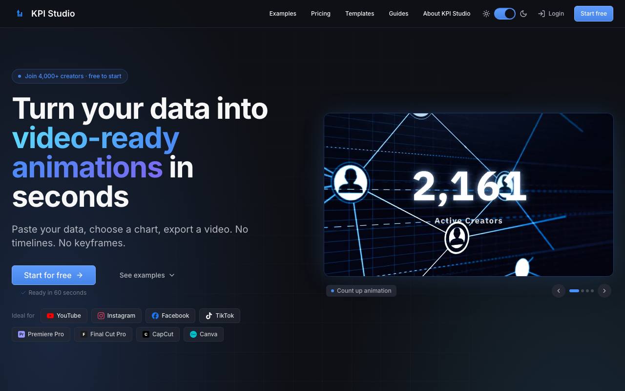 KPI Studio screenshot