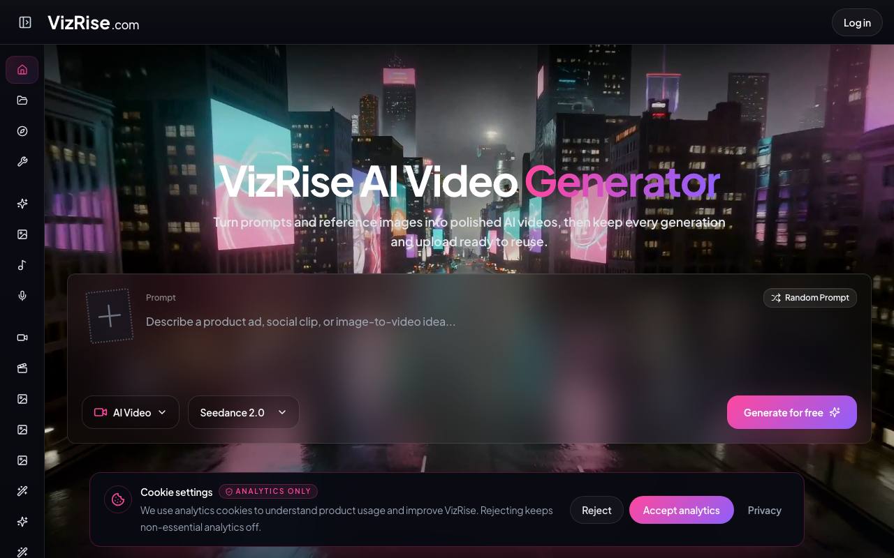 VizRise screenshot