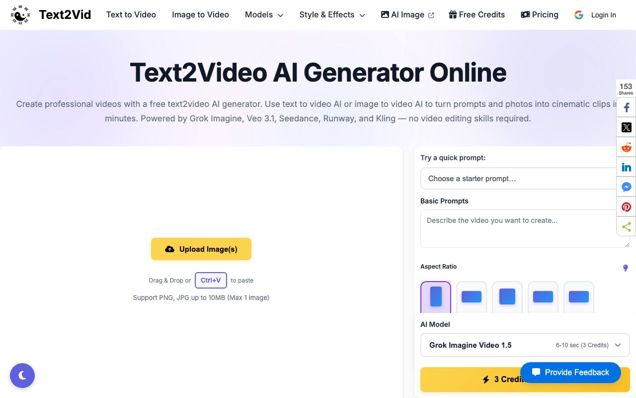 Text2Vid screenshot