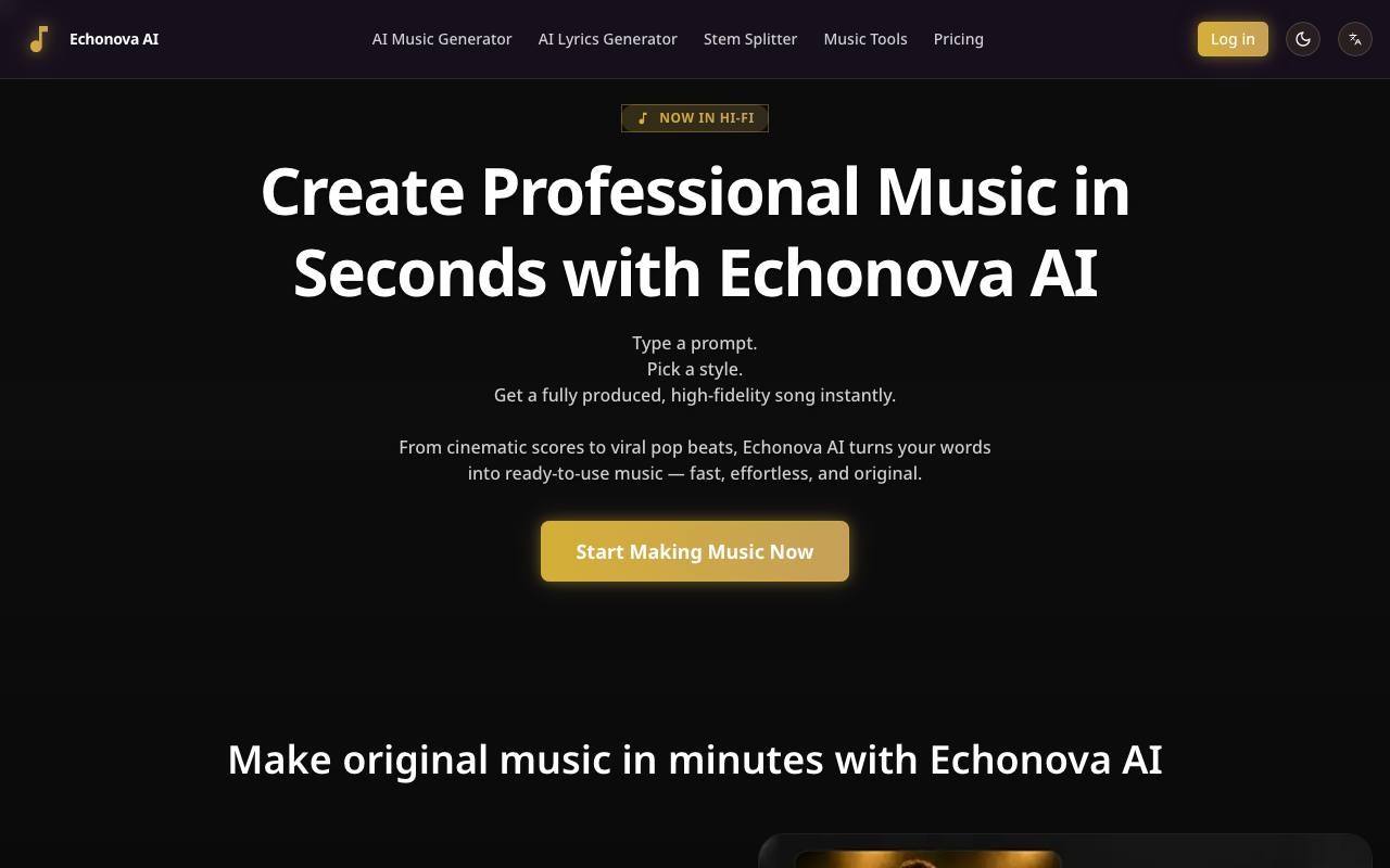 Echonova AI screenshot