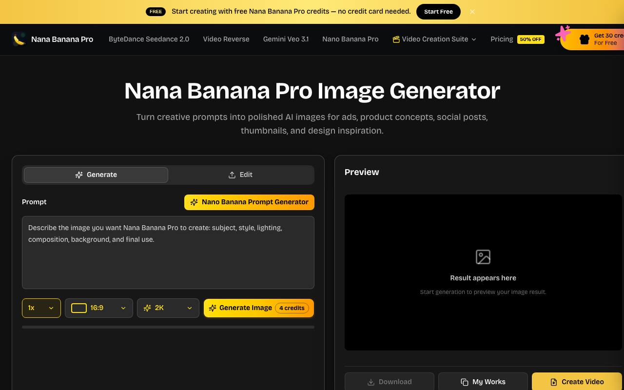 Nana Banana Pro screenshot