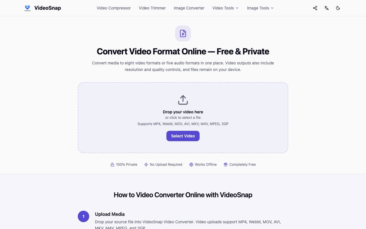 VideoSnap screenshot