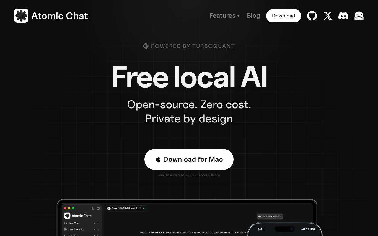Atomic Chat screenshot