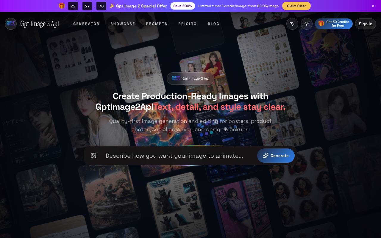 GPT Image 2 API screenshot