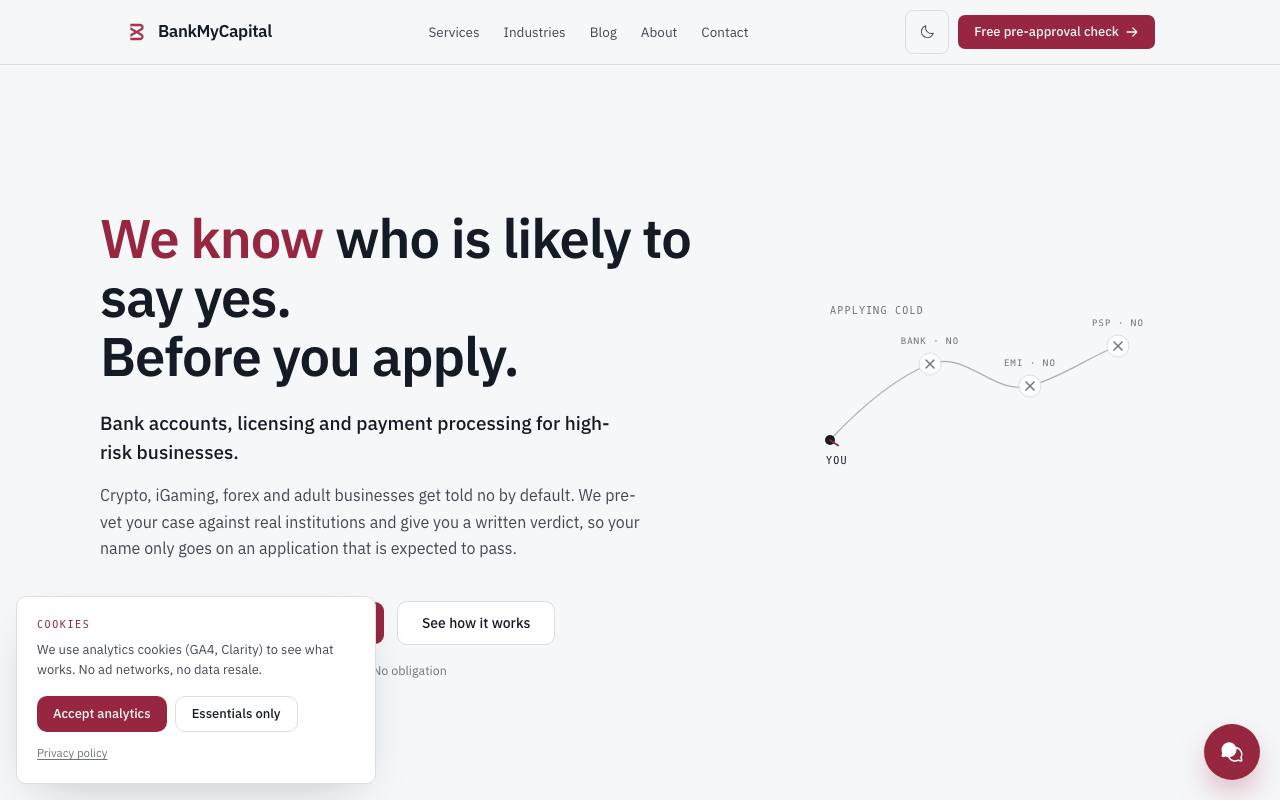 BankMyCapital screenshot