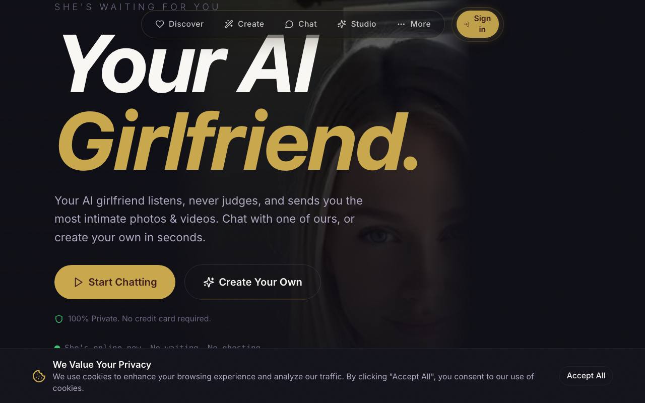 HeyGF AI screenshot