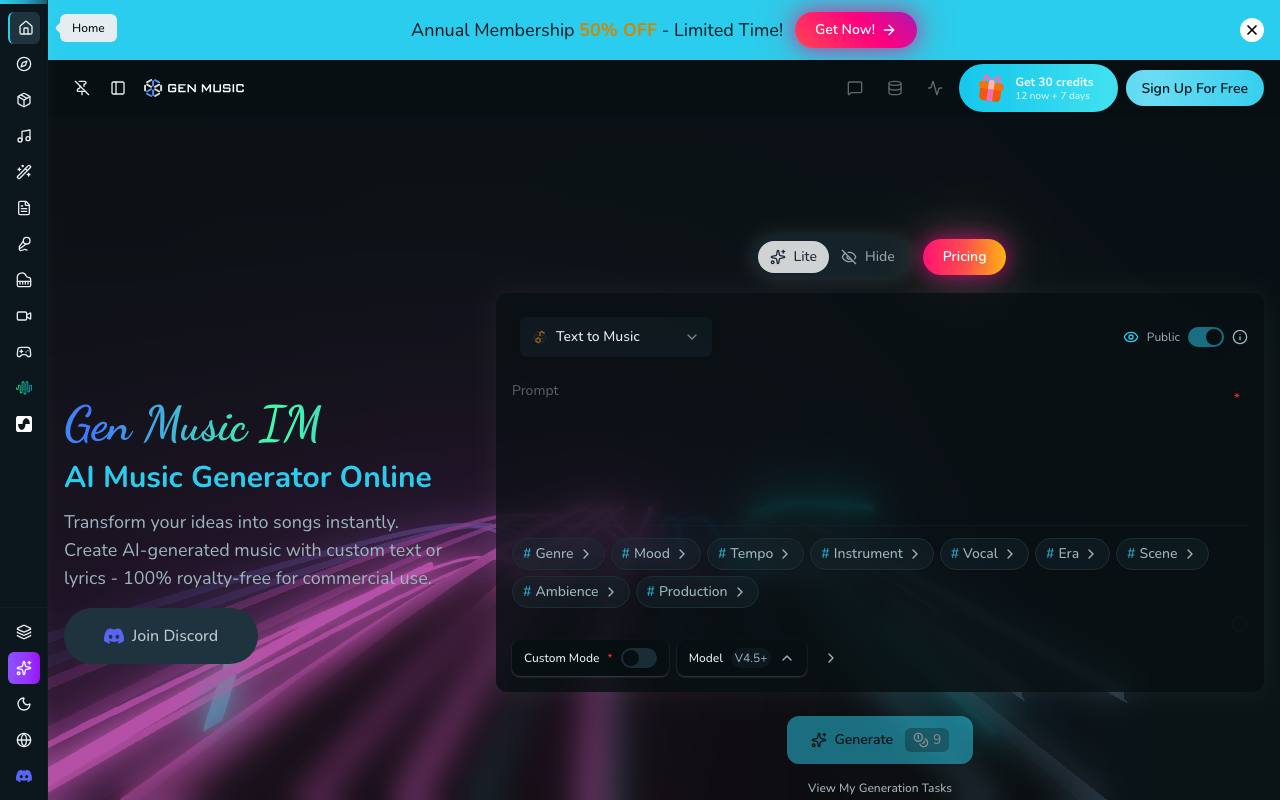 Free Ai Music Generator screenshot