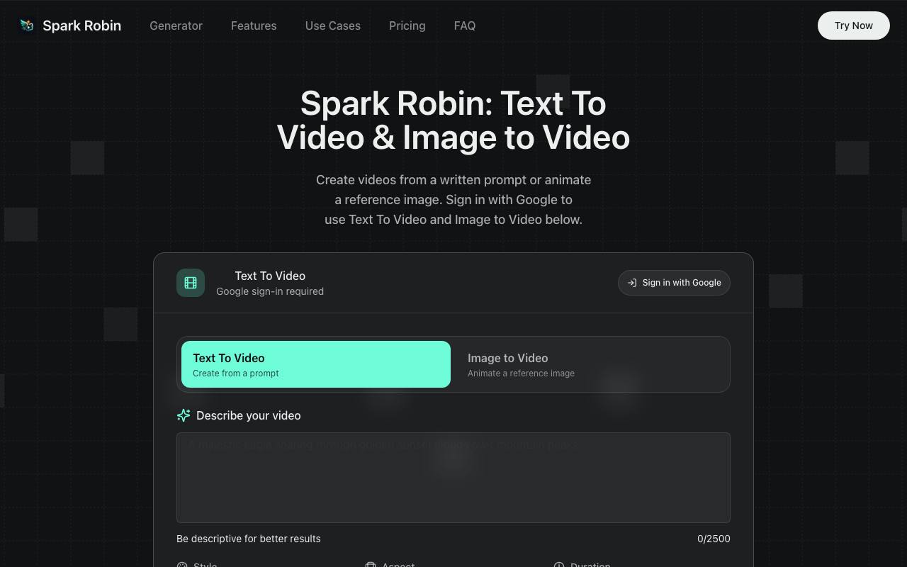 Spark Robin screenshot
