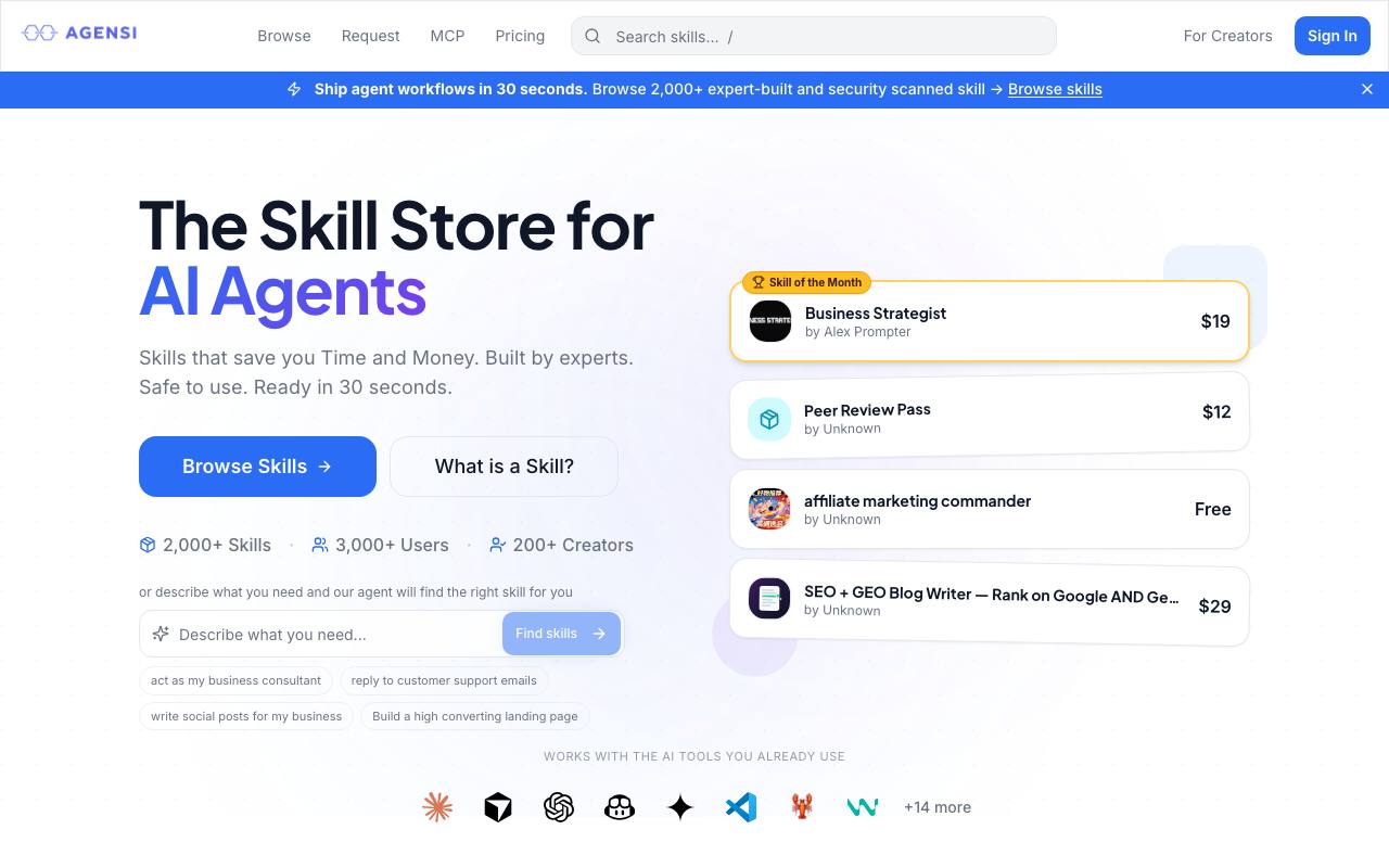 Agensi screenshot