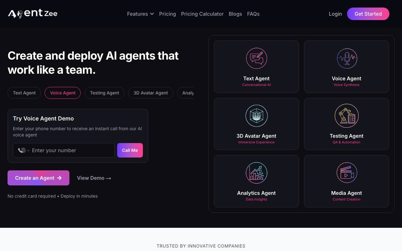 Agentzee screenshot