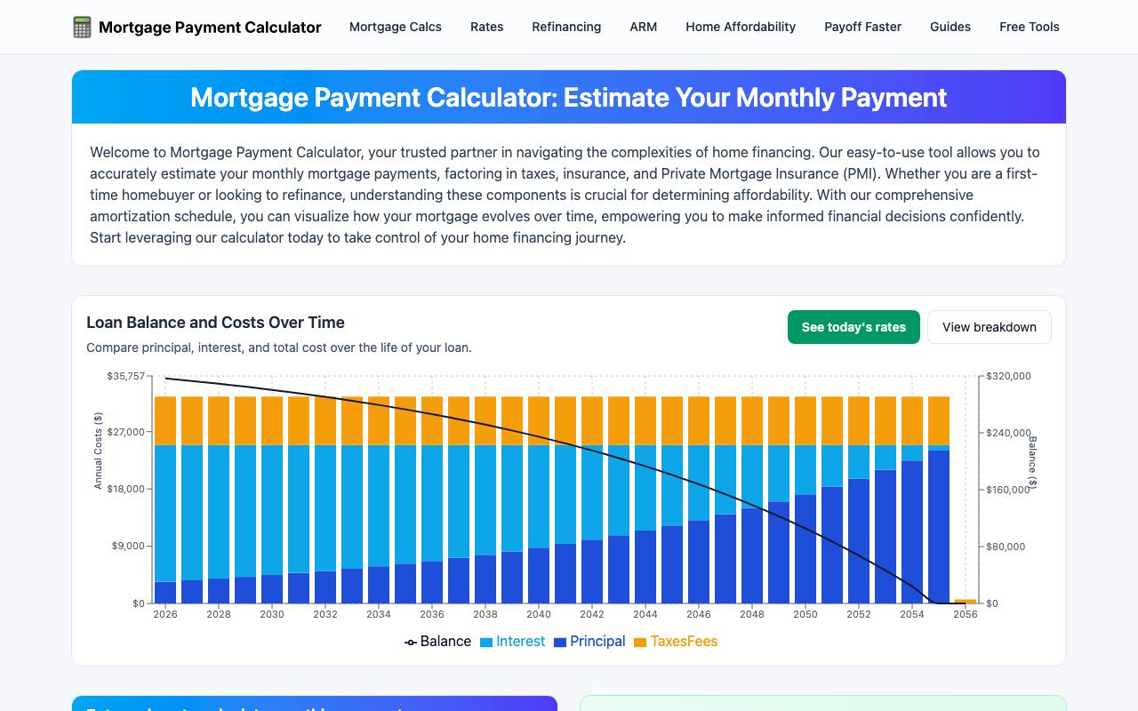 Mortgage Payment screenshot