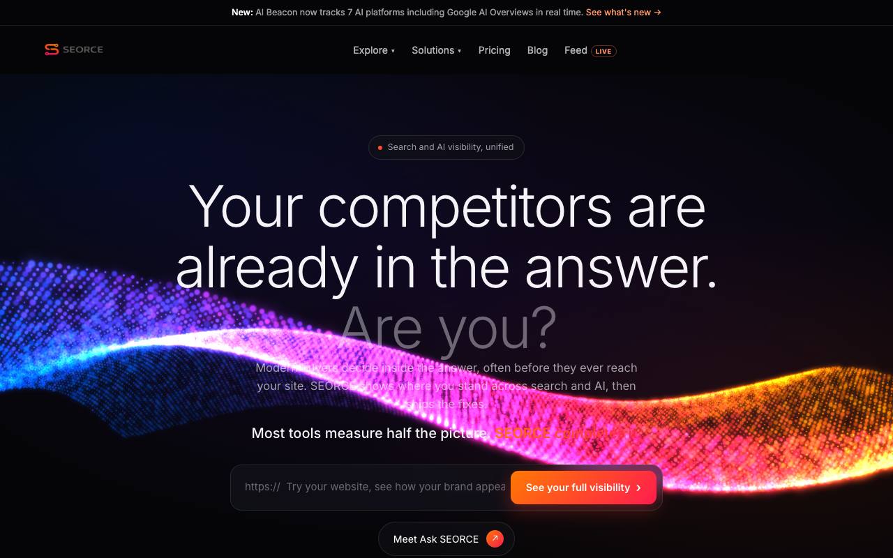 SEORCE screenshot