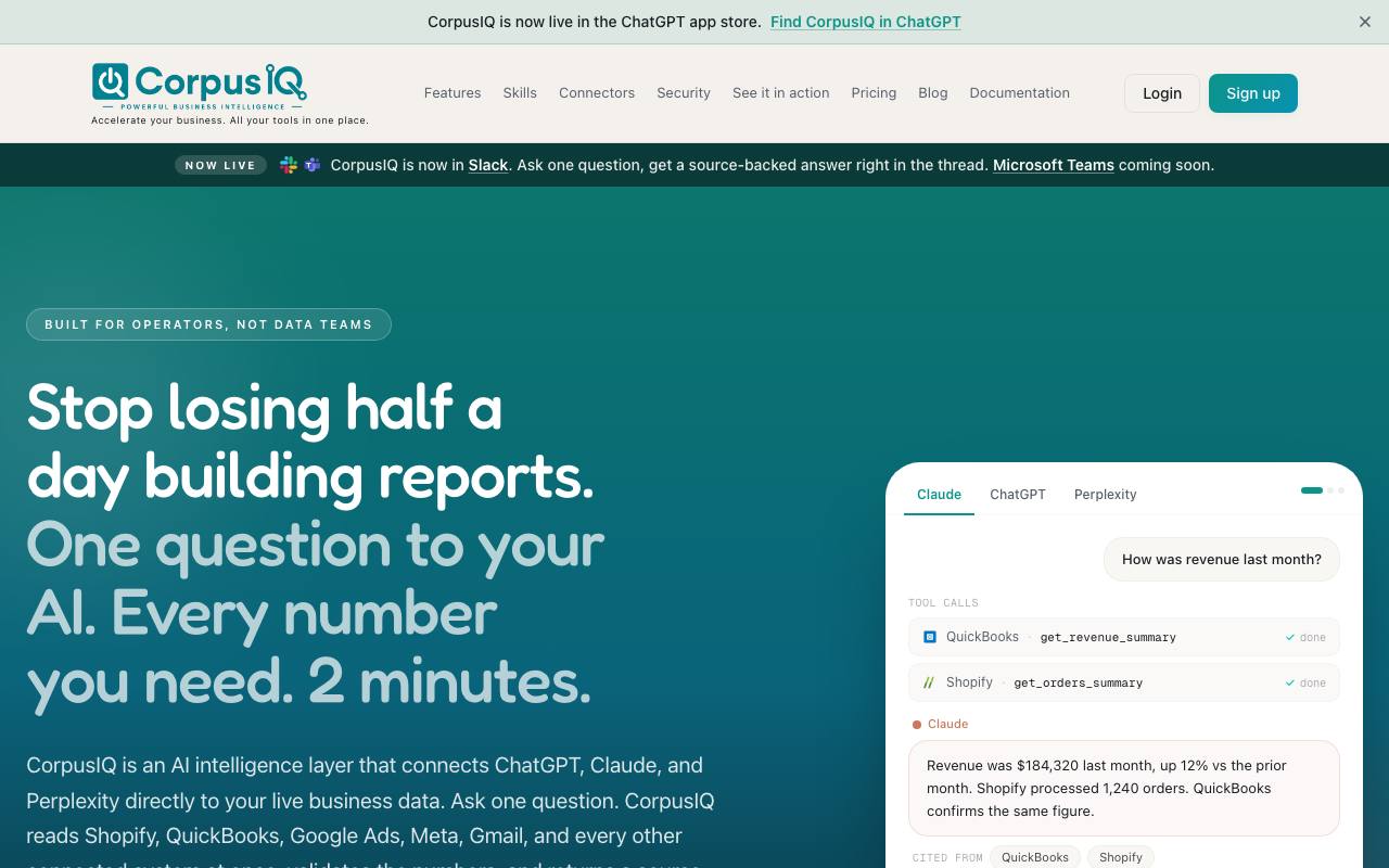 CorpusIQ screenshot