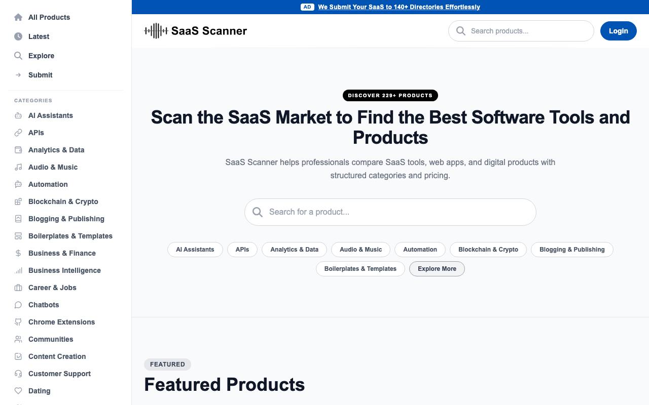 SaaS Scanner screenshot