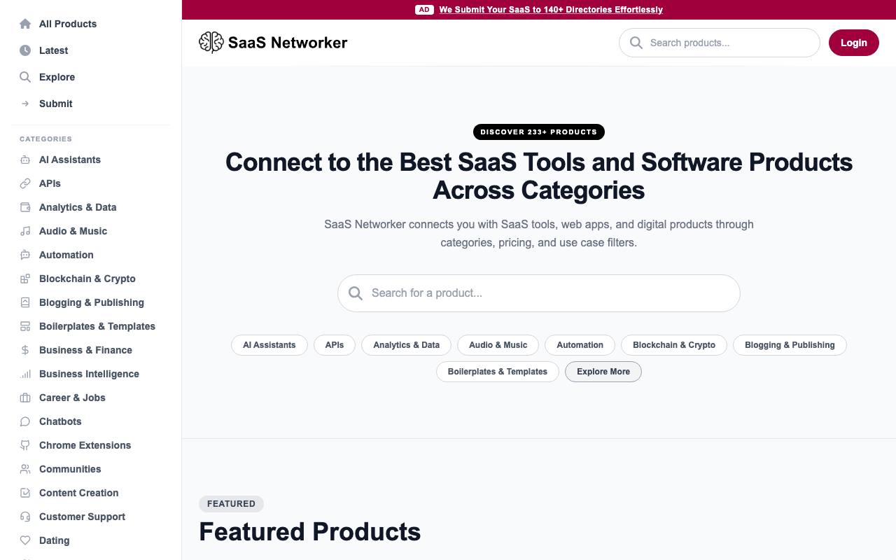 SaaS Networker screenshot