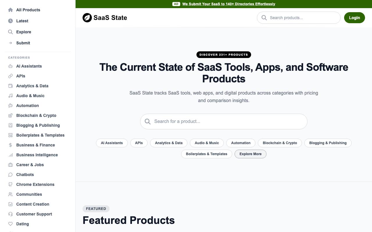 SaaS State screenshot