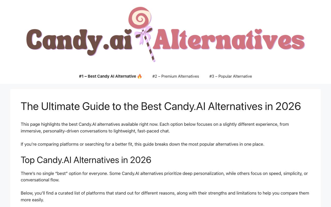 CandyAIAlternatives screenshot