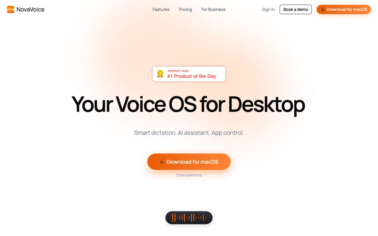 NovaVoice screenshot
