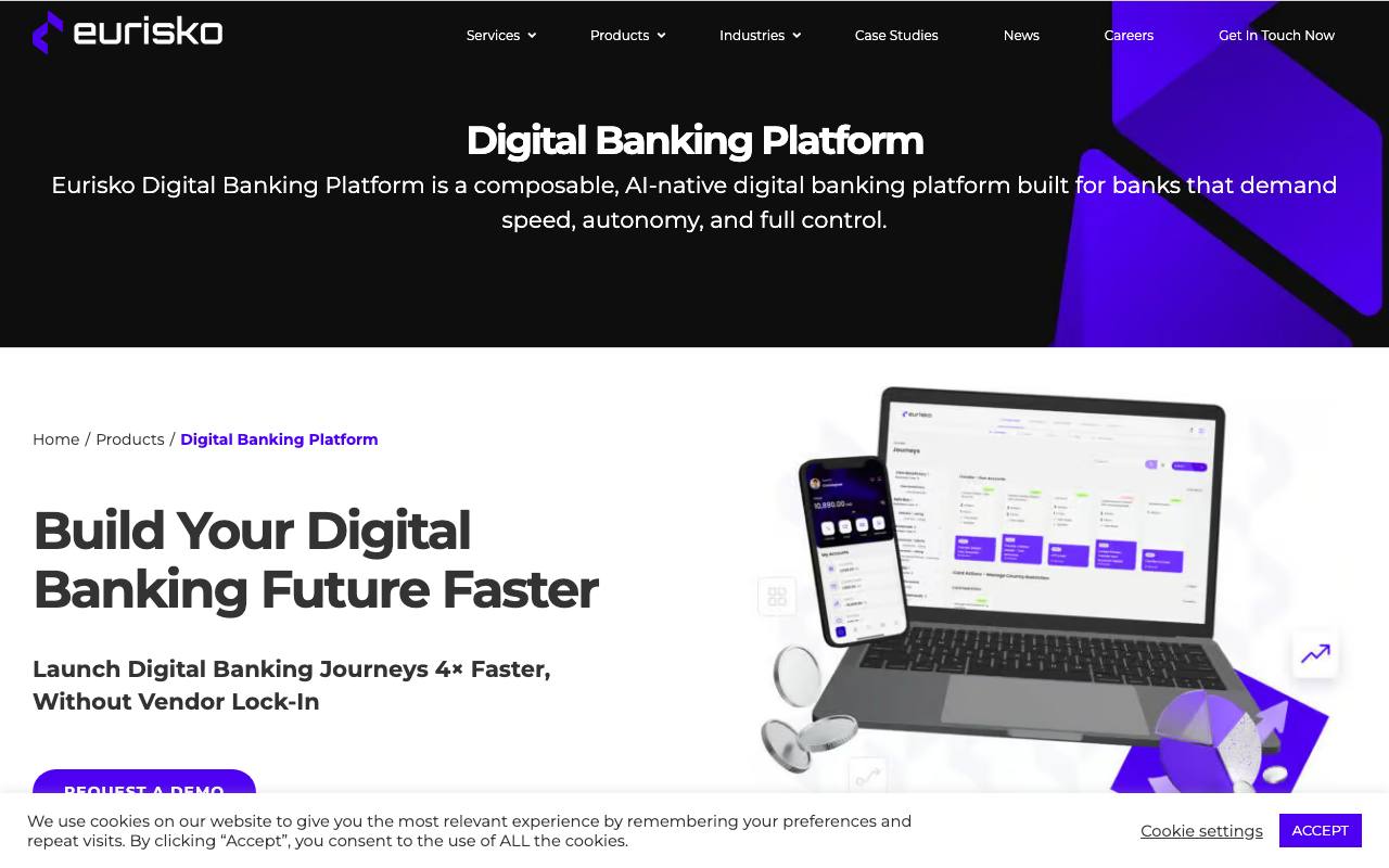 Eurisko Digital Banking Platform screenshot