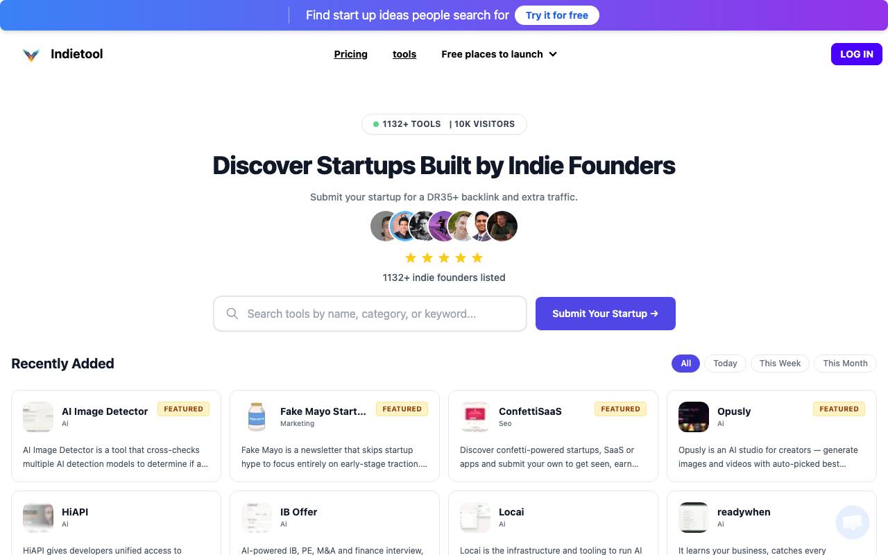 IndieTool screenshot