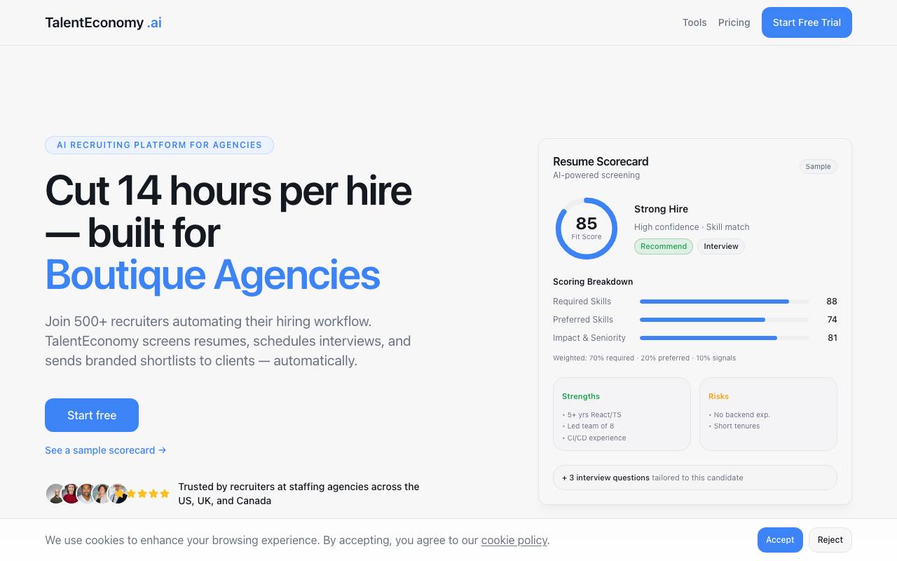 TalentEconomy.ai screenshot