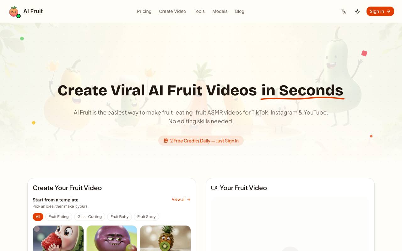 AI Fruit screenshot