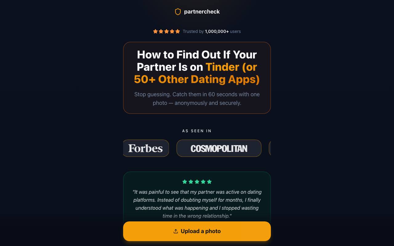 Partnercheck app screenshot