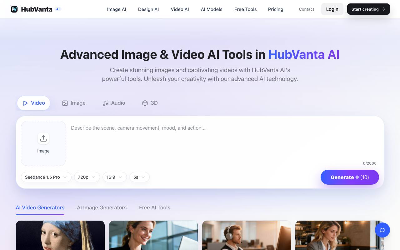 HubVanta AI screenshot