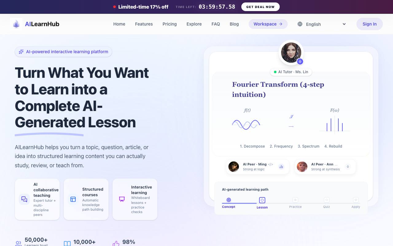AILearnHub screenshot