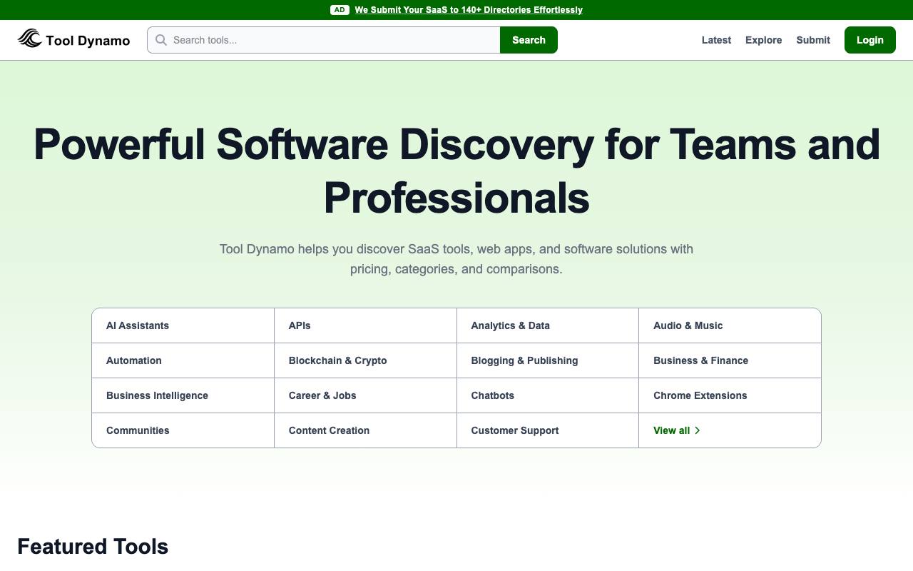 Tool Dynamo screenshot