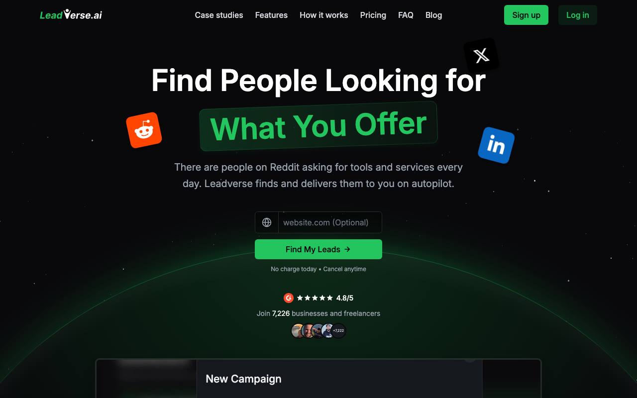Leadverse screenshot