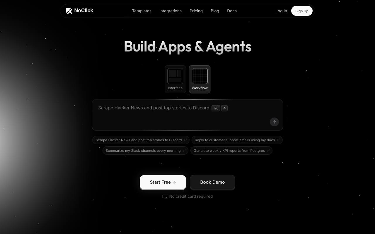 NoClick, Inc. screenshot