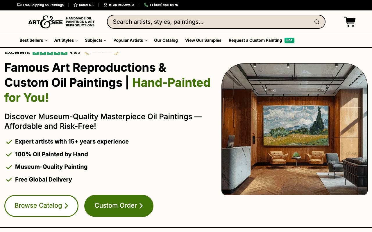 Art & See Custom Oil Painting Portraits screenshot