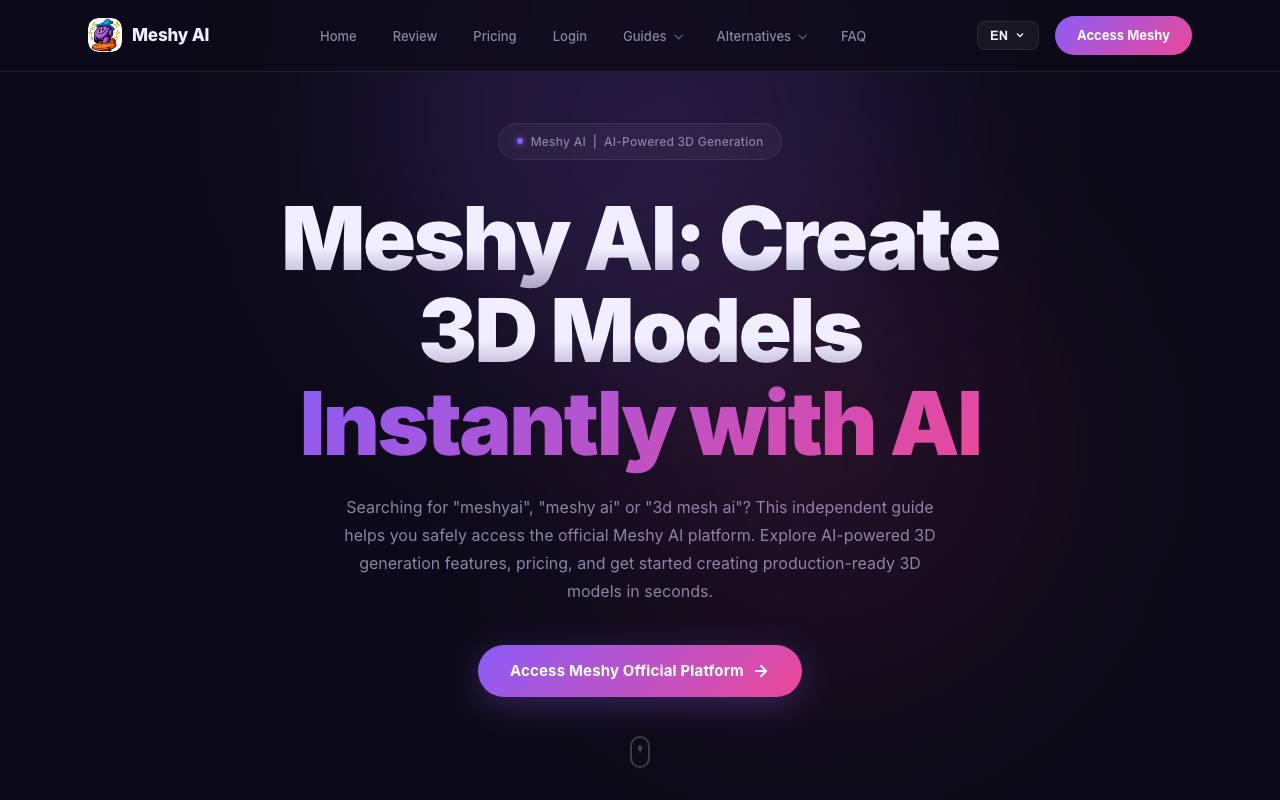 Meshiai.com screenshot