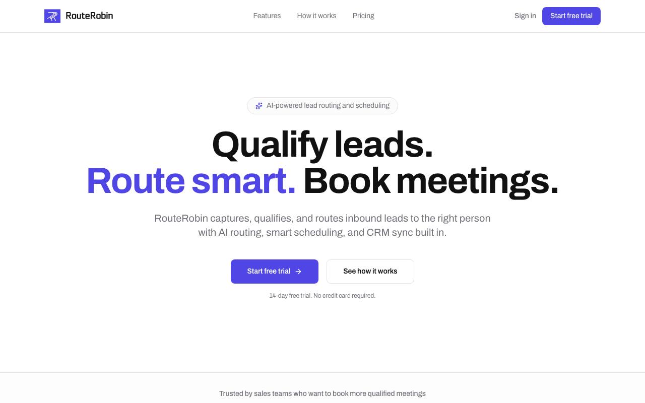 RouteRobin screenshot