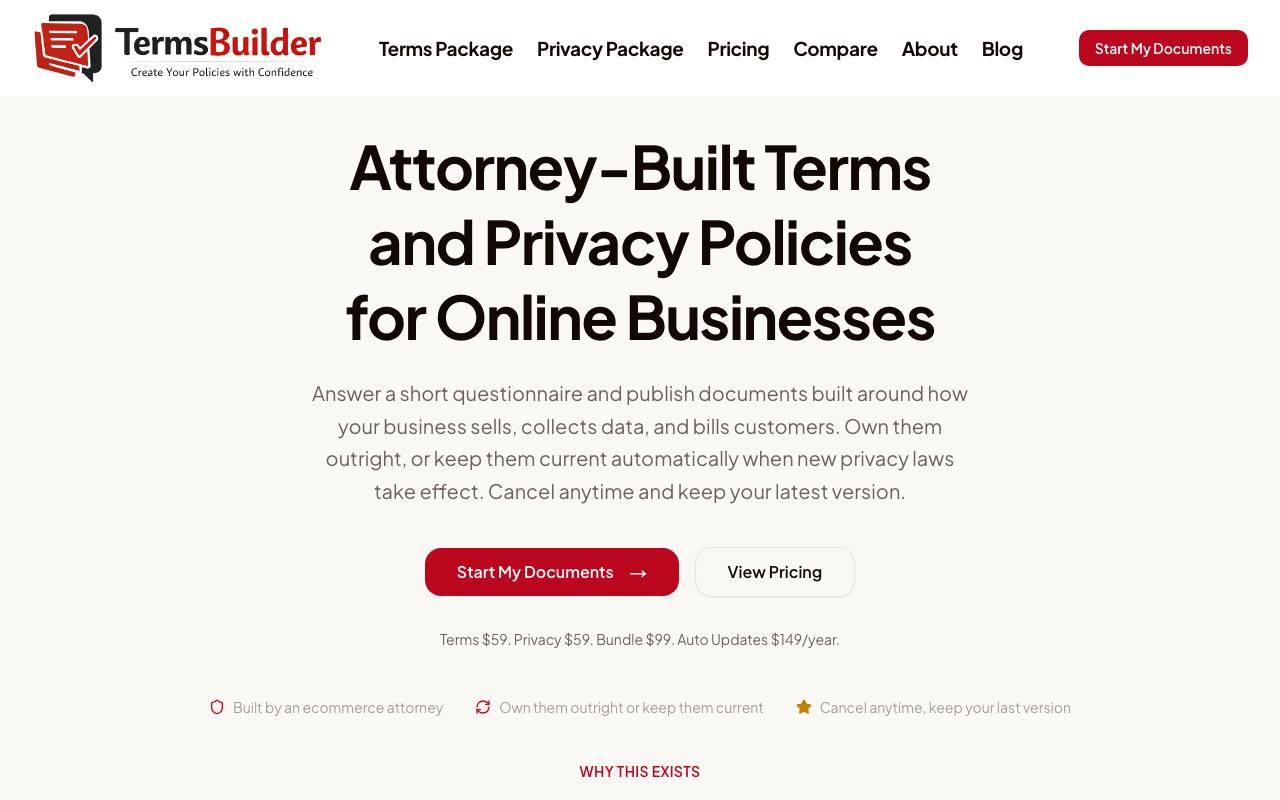 TermsBuilder screenshot