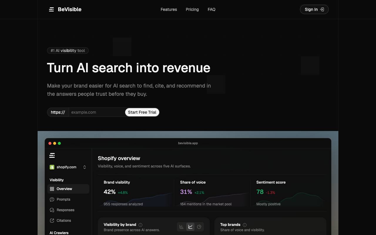 BeVisible screenshot
