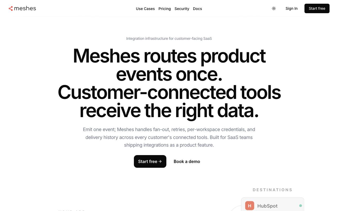 Meshes screenshot