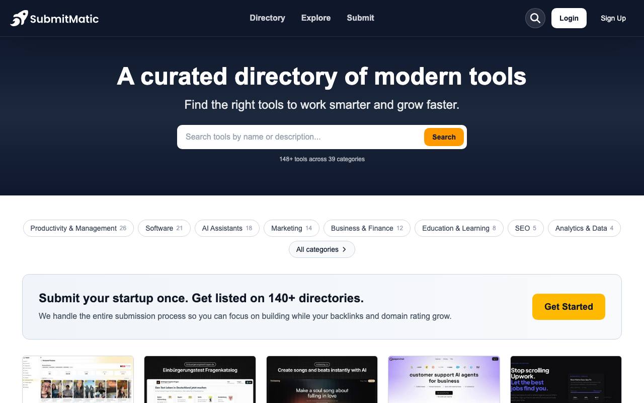 SubmitMatic Directory screenshot